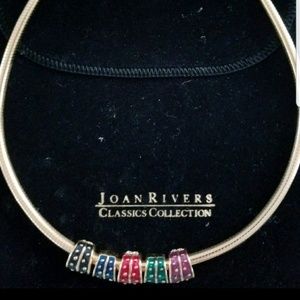 Joan Rivers enamel necklace
